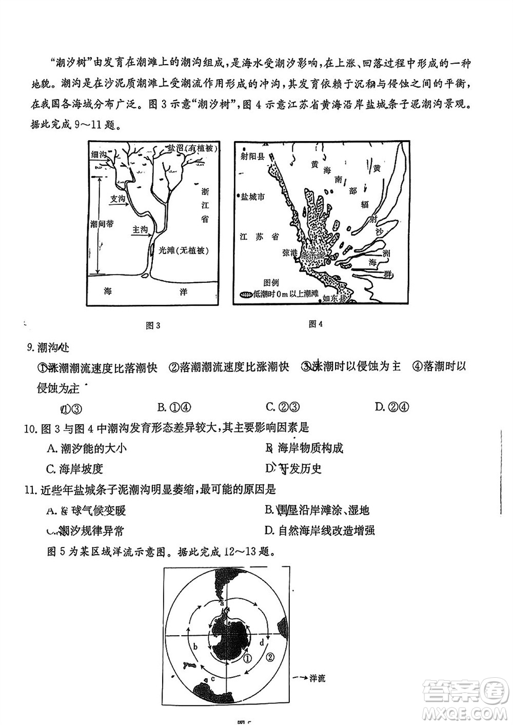 2024屆福建金太陽高三上學(xué)期11月16號聯(lián)考地理參考答案