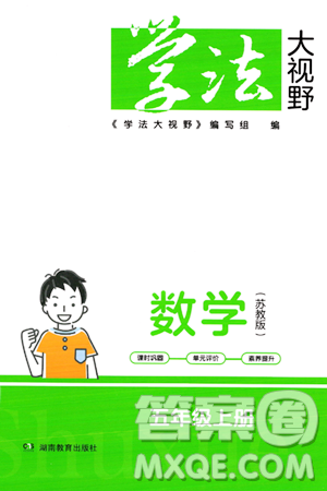 湖南教育出版社2023年秋學法大視野五年級數(shù)學上冊蘇教版答案