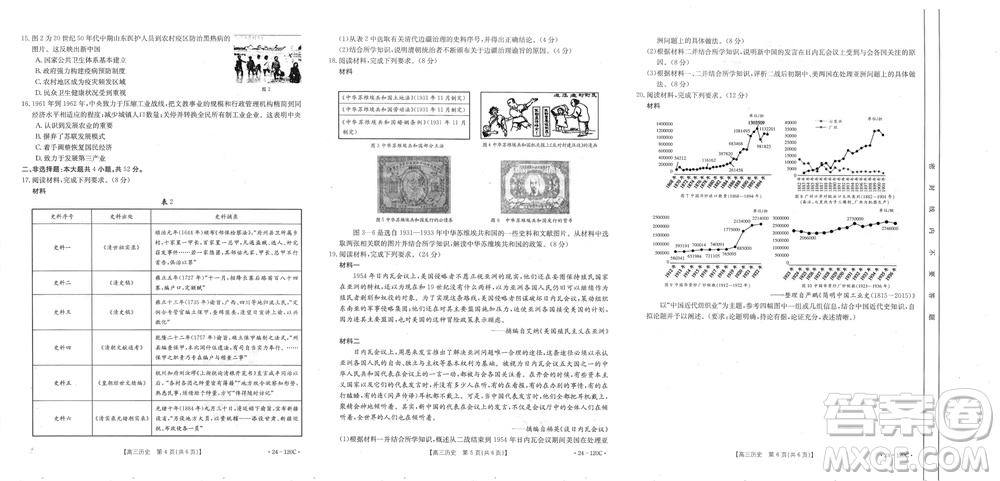 福建龍巖名校2023-2024學年高三上學期11月期中考試歷史試題答案