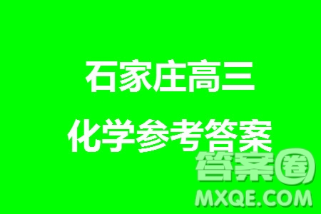 石家莊市2024屆高三上學(xué)期11月教學(xué)質(zhì)量摸底檢測(cè)化學(xué)答案