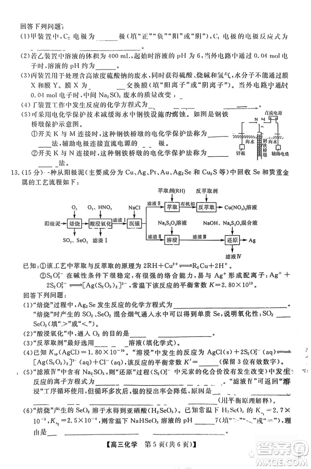 2024屆福建省金科大聯(lián)考高三11月質(zhì)量檢測化學參考答案