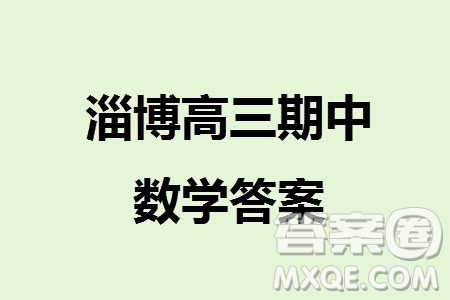 淄博市2023-2024學(xué)年高三上學(xué)期11月期中檢測(cè)數(shù)學(xué)參考答案