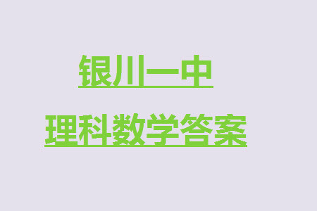 銀川一中2024屆高三上學(xué)期11月第四次月考理科數(shù)學(xué)參考答案