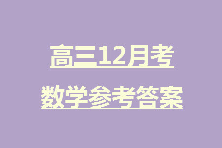 大聯(lián)考長郡中學2024屆高三上學期月考試卷四數(shù)學試題參考答案