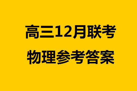 百師聯(lián)盟2024屆廣東省高三上學(xué)期12月聯(lián)考物理參考答案