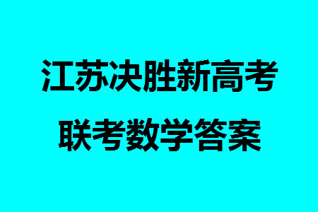 江蘇決勝新高考2024屆高三上學(xué)期12月大聯(lián)考數(shù)學(xué)參考答案