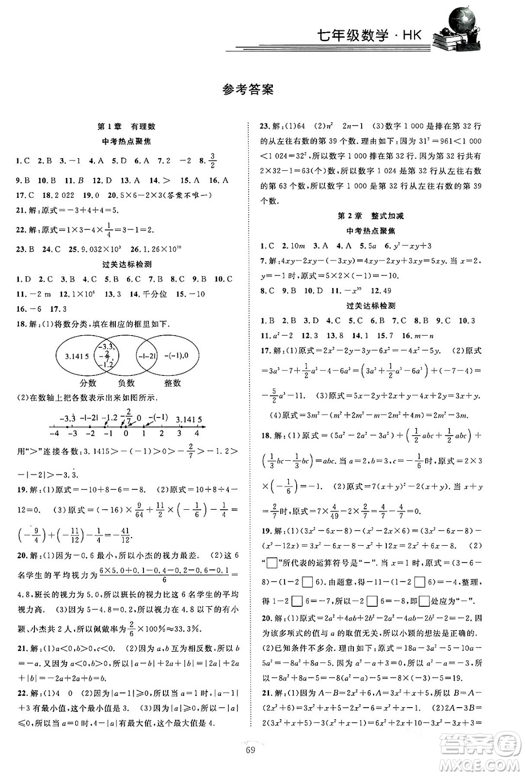 合肥工業(yè)大學(xué)出版社2024假期伴你行寒假復(fù)習(xí)計(jì)劃七年級數(shù)學(xué)滬科版答案