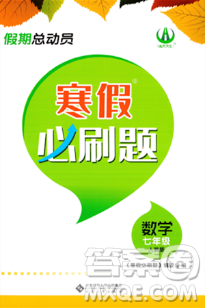 安徽大學出版社2024假期總動員寒假必刷題七年級數學人教版答案