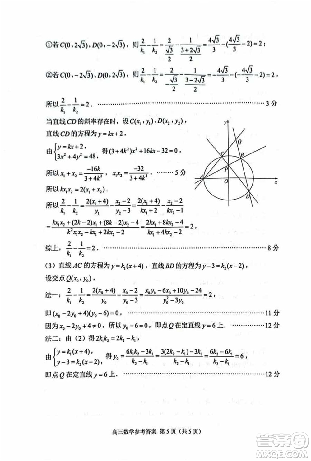 蘇州市2023-2024學(xué)年高三上學(xué)期1月份學(xué)業(yè)質(zhì)量陽(yáng)光指標(biāo)調(diào)研卷數(shù)學(xué)參考答案