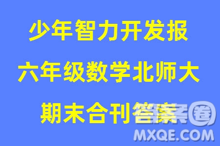 2023年秋少年智力開發(fā)報(bào)六年級(jí)數(shù)學(xué)上冊北師大版期末總復(fù)習(xí)合刊參考答案