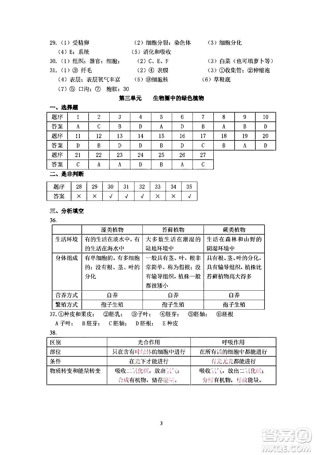 中西書(shū)局2024精彩假期寒假作業(yè)七年級(jí)合訂本通用版答案