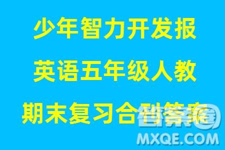 2023年秋少年智力開發(fā)報五年級英語上冊人教版期末總復習合刊參考答案