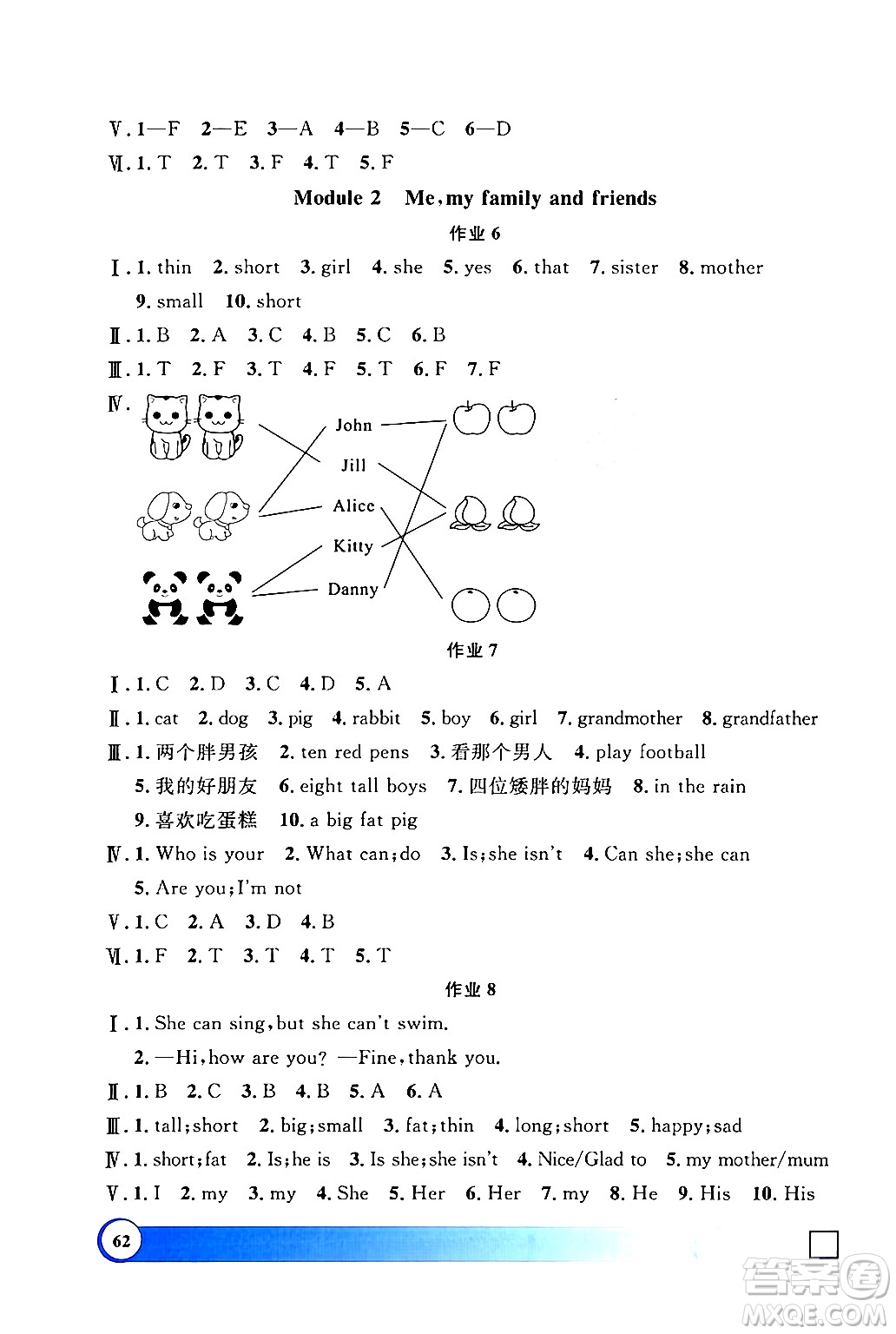 上海大學(xué)出版社2024鐘書(shū)金牌寒假作業(yè)導(dǎo)與練三年級(jí)英語(yǔ)牛津版上海專(zhuān)版答案