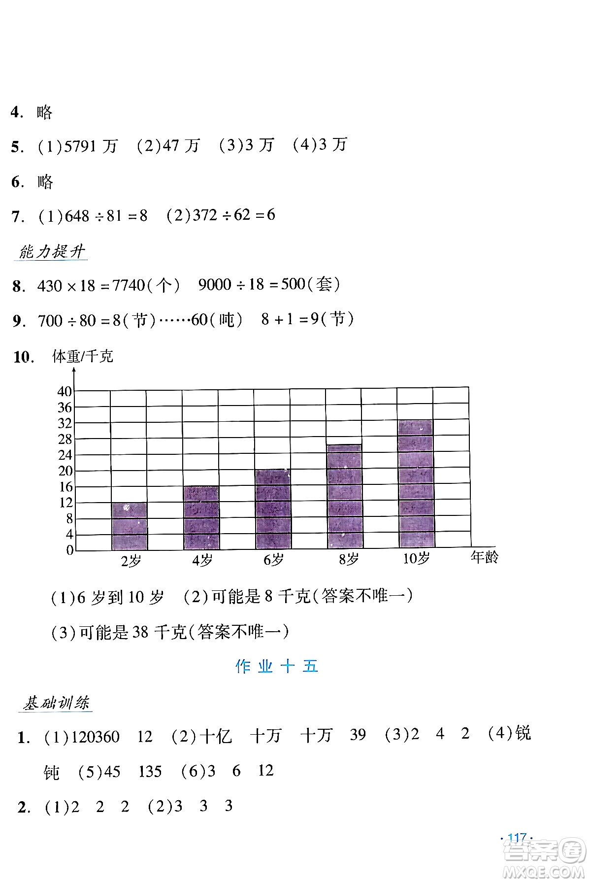 吉林出版集團股份有限公司2024假日數(shù)學四年級數(shù)學人教版答案