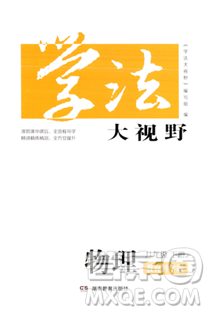 湖南教育出版社2024年春學(xué)法大視野八年級物理下冊教科版答案