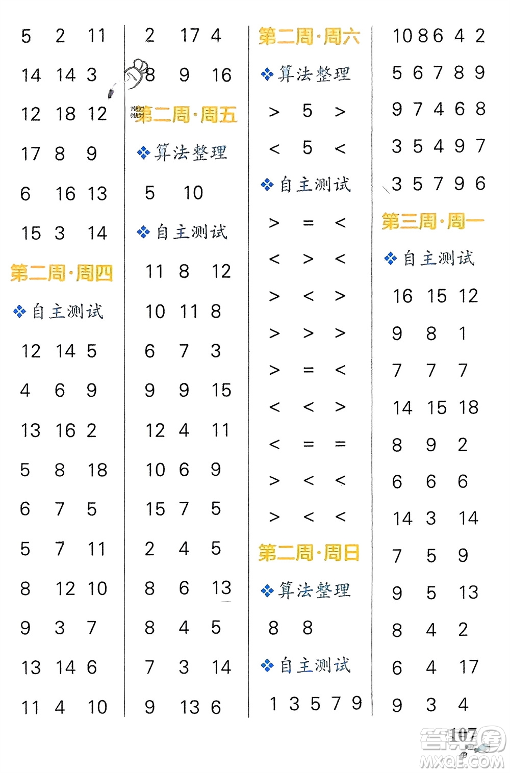 遼寧教育出版社2024年春小學(xué)學(xué)霸天天計(jì)算一年級(jí)數(shù)學(xué)下冊(cè)人教版廣東專版參考答案