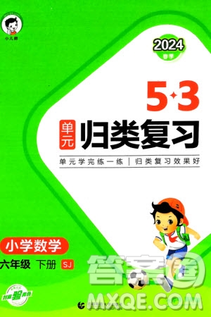 首都師范大學出版社2024年春53單元歸類復習六年級數(shù)學下冊蘇教版參考答案