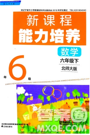 遼海出版社2024年春新課程能力培養(yǎng)六年級數(shù)學(xué)下冊北師大版參考答案