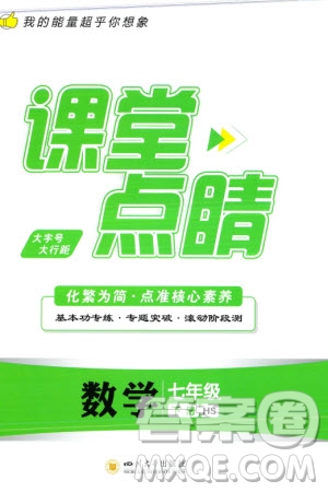 四川大學(xué)出版社2024年春課堂點睛七年級數(shù)學(xué)下冊華師大版參考答案