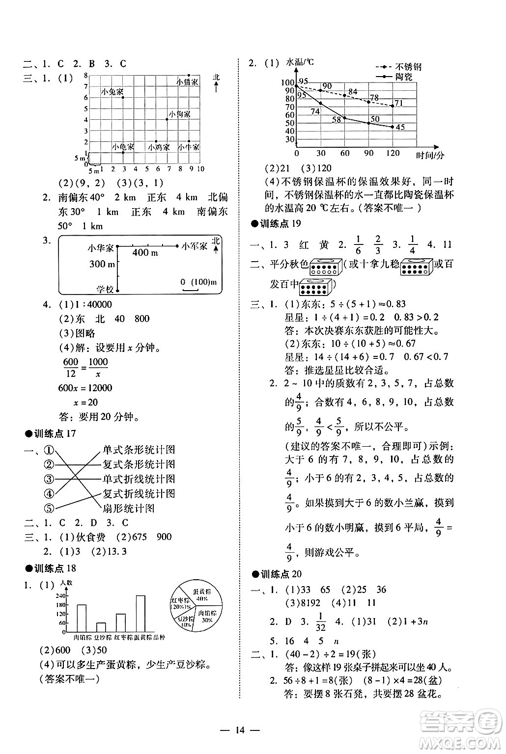 廣州出版社2024年春小學(xué)數(shù)學(xué)目標(biāo)實(shí)施手冊(cè)六年級(jí)數(shù)學(xué)下冊(cè)廣州專版答案