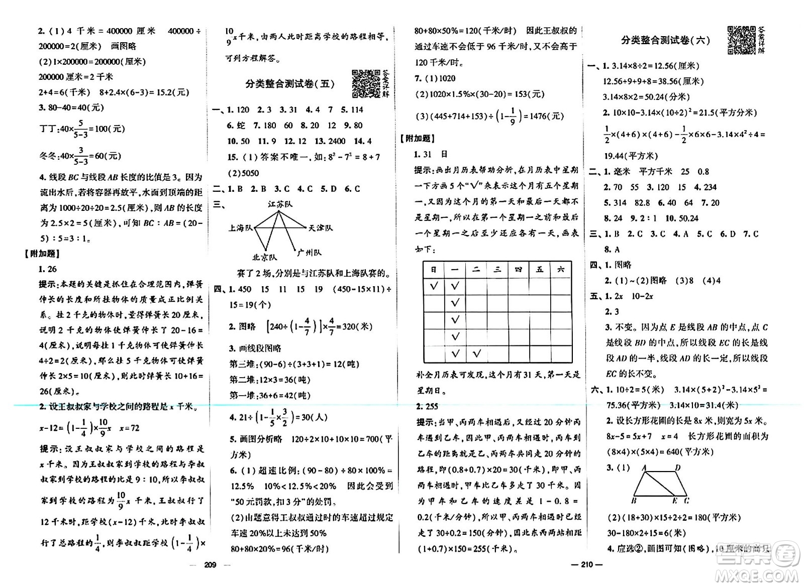 寧夏人民教育出版社2024年春學(xué)霸提優(yōu)大試卷六年級(jí)數(shù)學(xué)下冊(cè)江蘇版答案