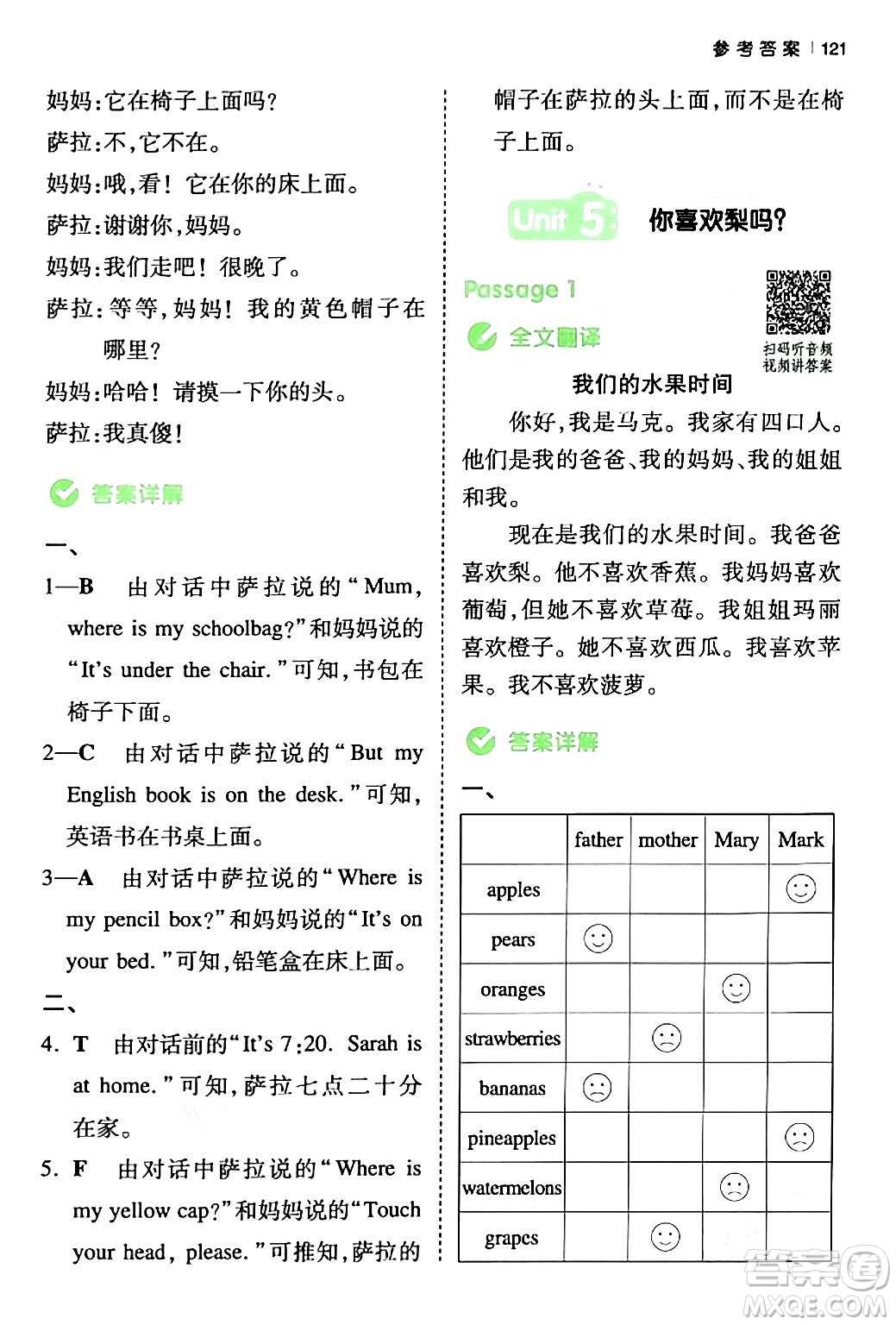 江西人民出版社2024年春一本閱讀題小學英語同步閱讀三年級英語下冊人教PEP版浙江專版答案