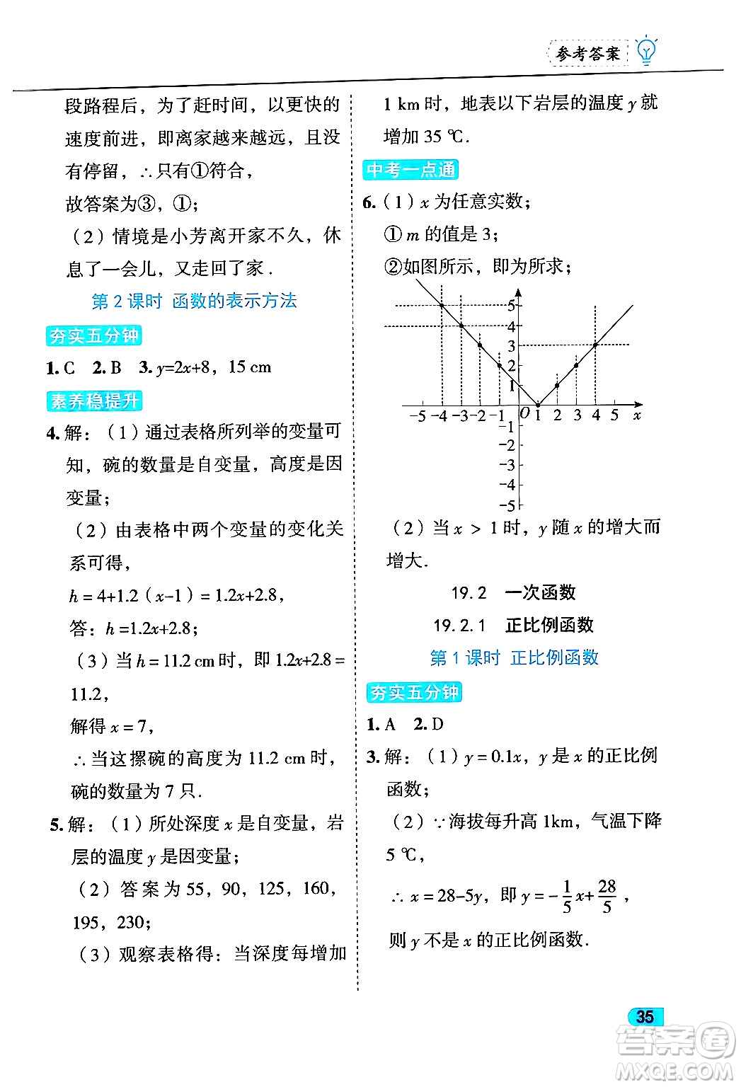 西安出版社2024年春課課練同步訓(xùn)練八年級(jí)數(shù)學(xué)下冊(cè)人教版答案