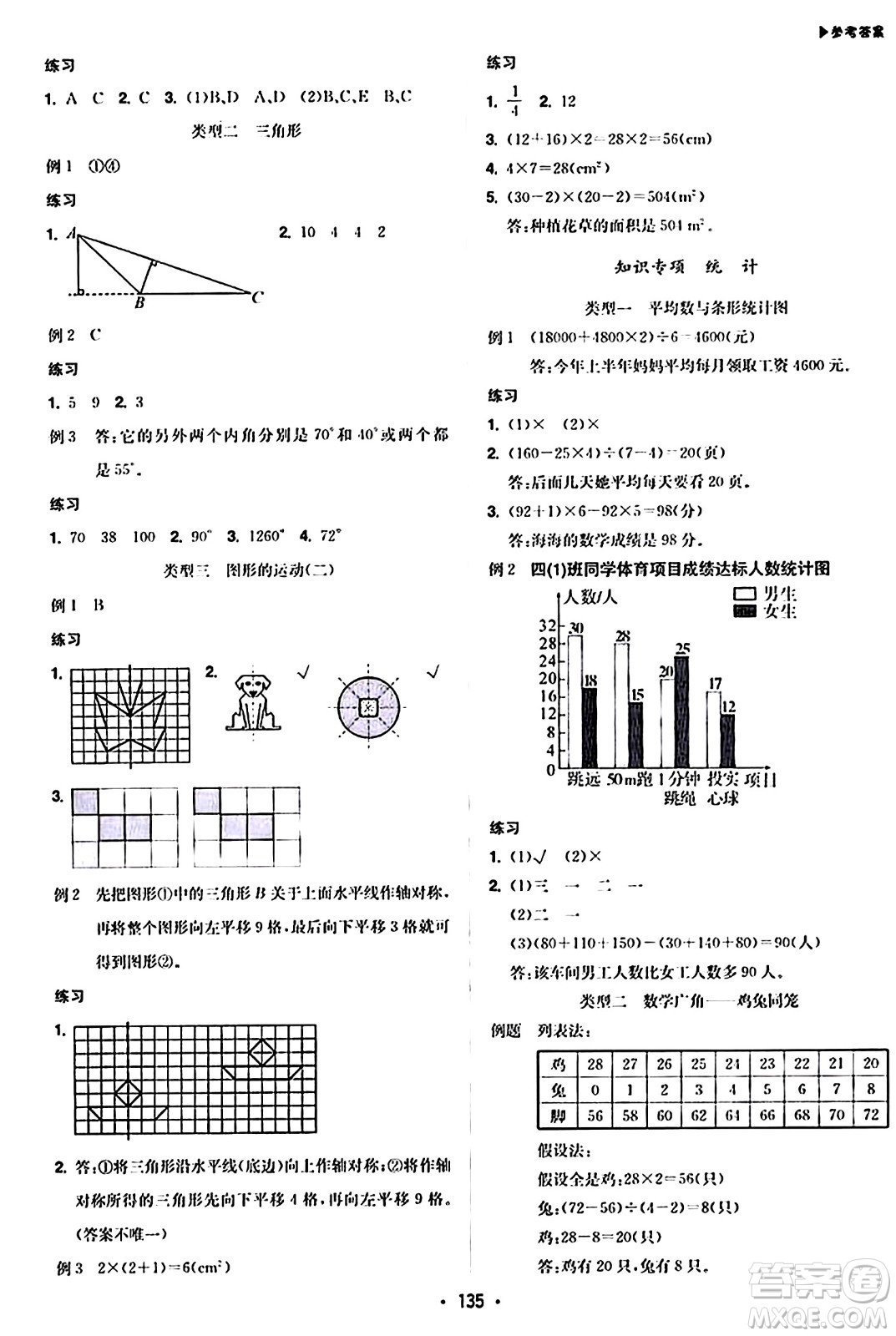 內(nèi)蒙古大學(xué)出版社2024年春超越訓(xùn)練四年級(jí)數(shù)學(xué)下冊(cè)人教版答案