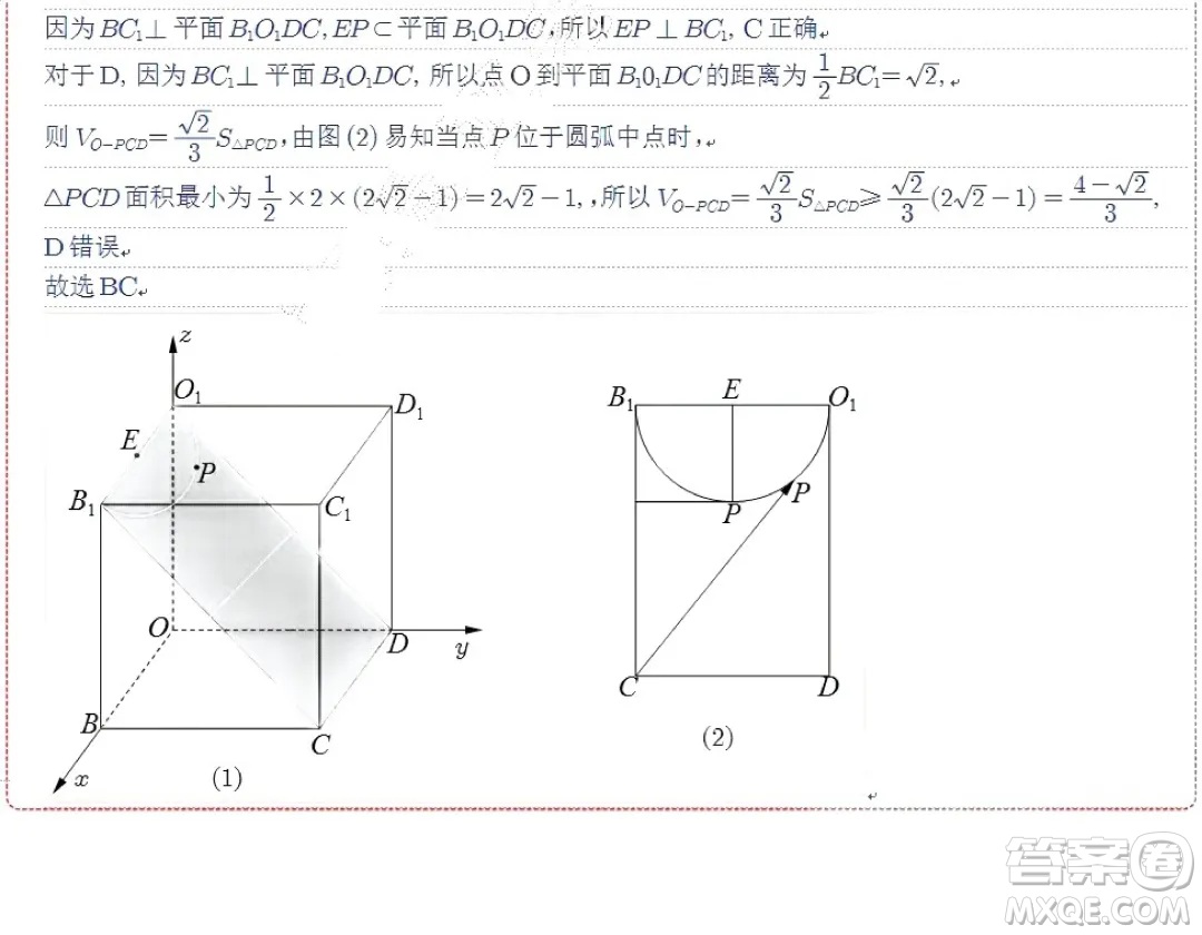 2024屆蘇州八校高三下學(xué)期三模適應(yīng)性檢測(cè)數(shù)學(xué)試卷答案