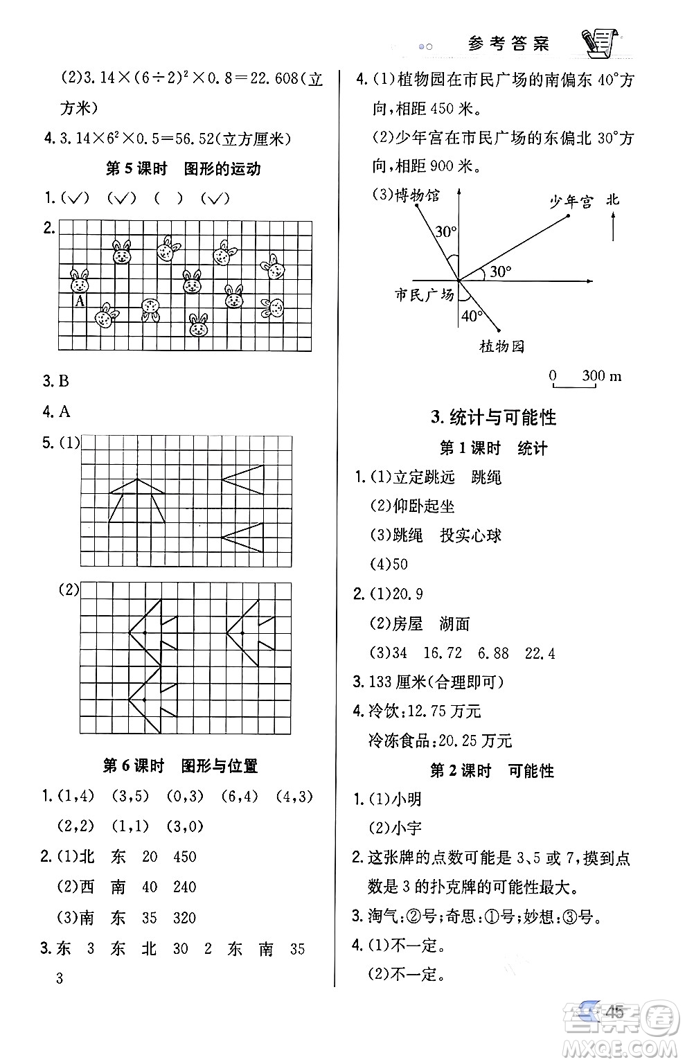 遼海出版社2024年春解透教材六年級(jí)數(shù)學(xué)下冊江蘇版答案