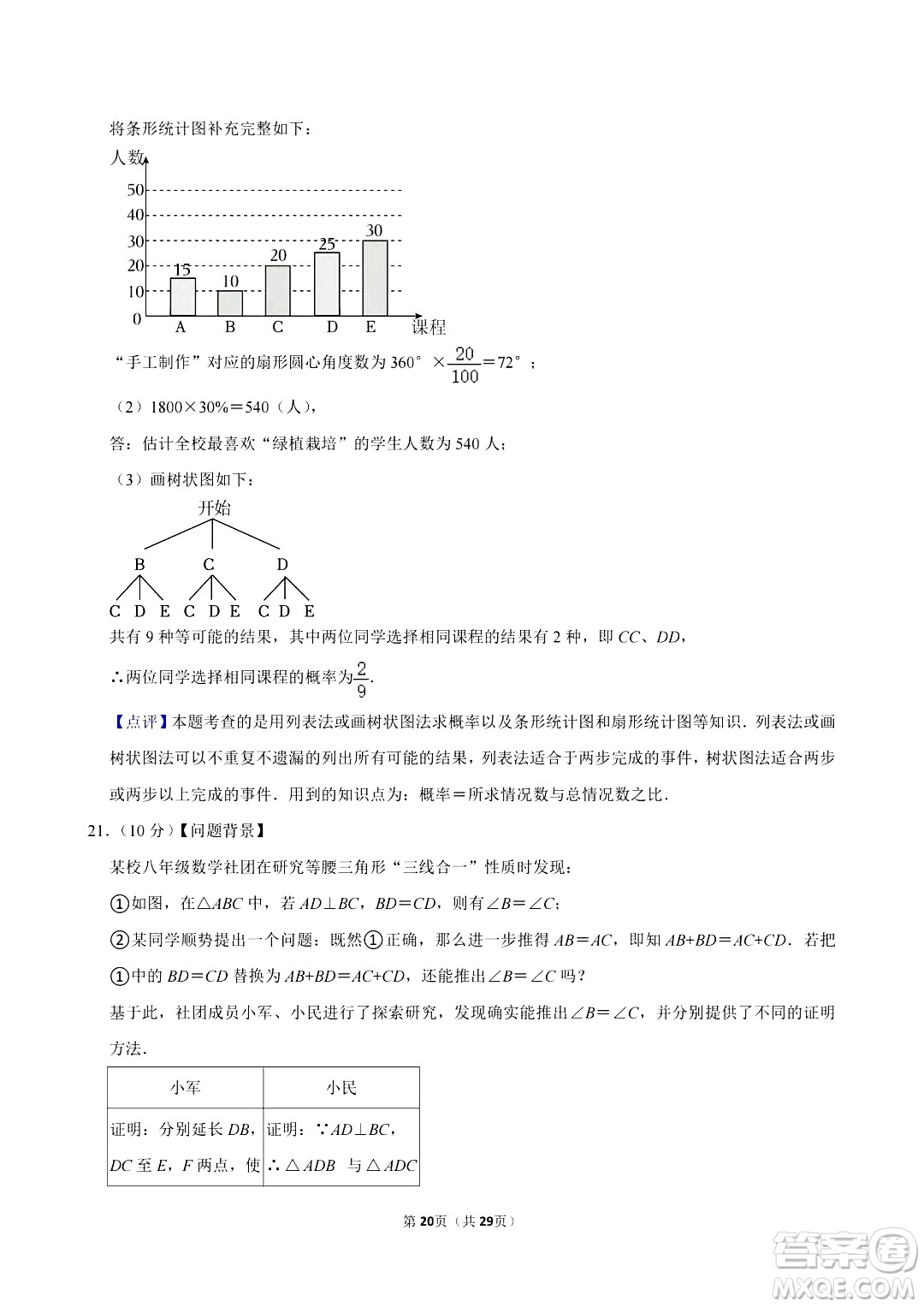 2024濱州中考數(shù)學(xué)真題答案