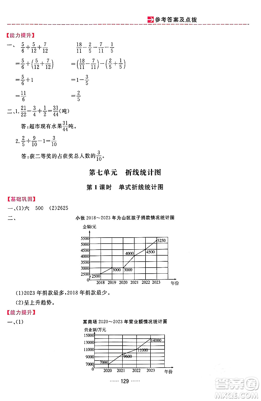 吉林教育出版社2024年春三維數字課堂五年級數學下冊人教版答案