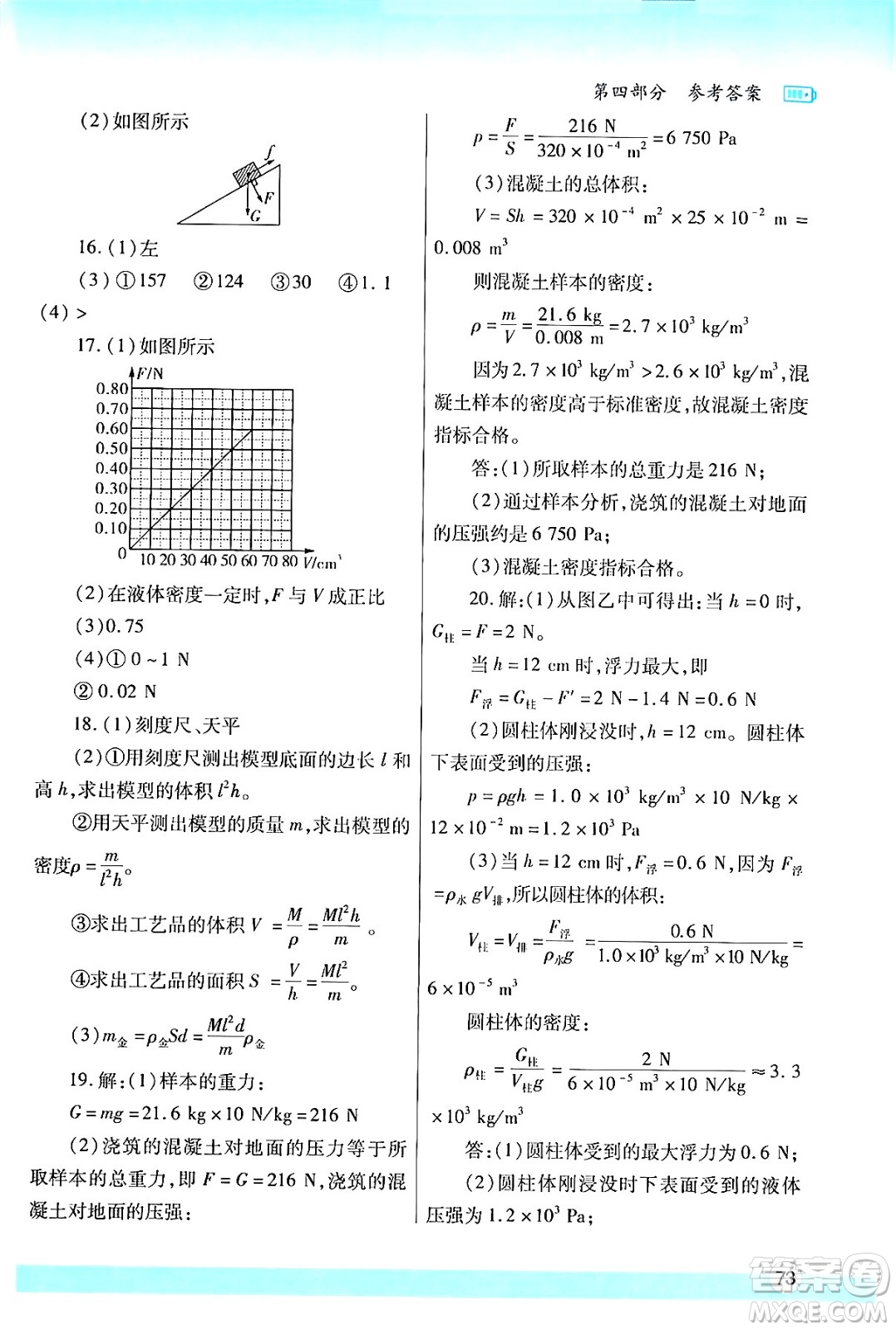 陜西師范大學(xué)出版總社有限公司2024年暑假作業(yè)與生活八年級(jí)物理蘇科版答案