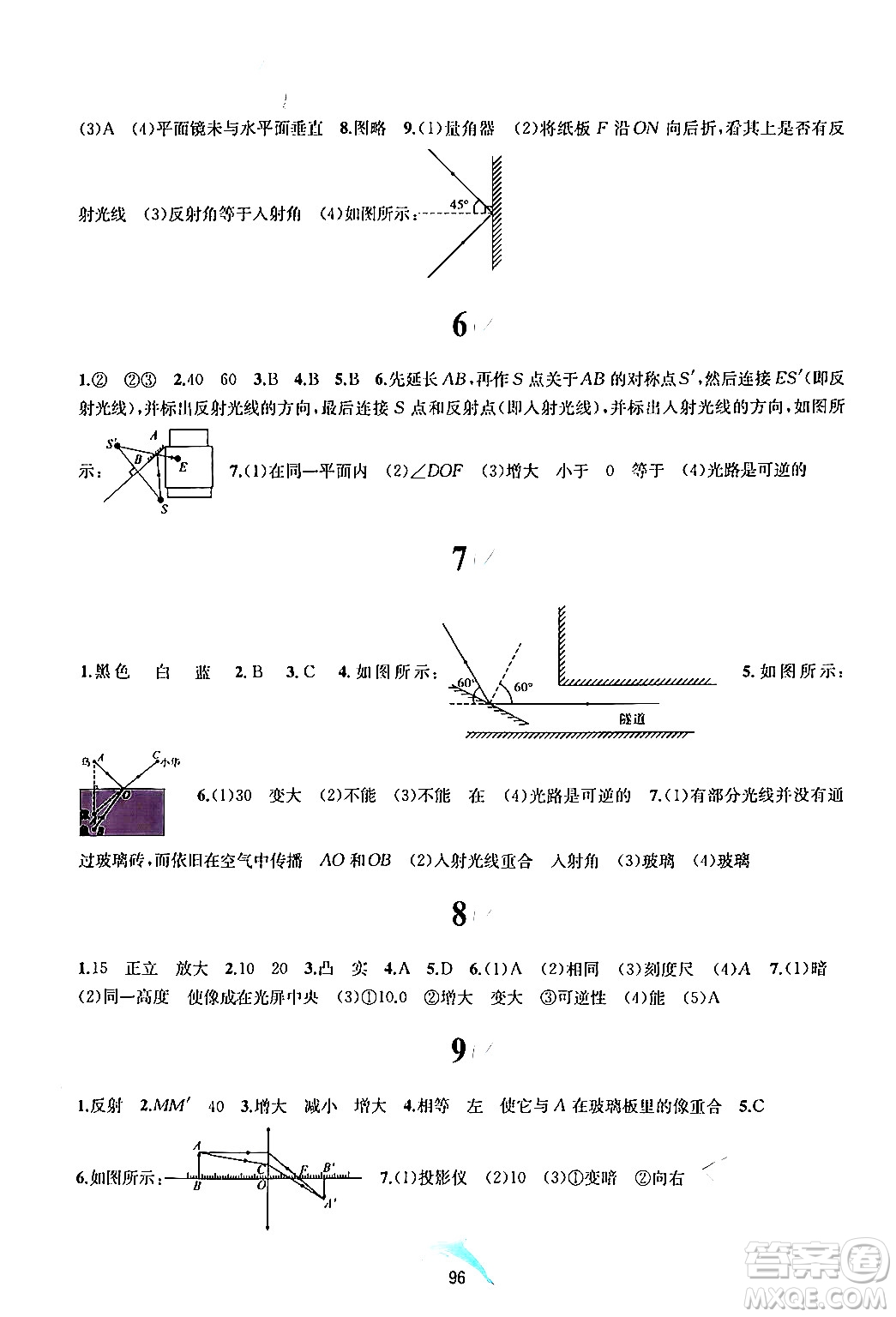 黃山書社2024年暑假作業(yè)八年級(jí)物理滬科版答案