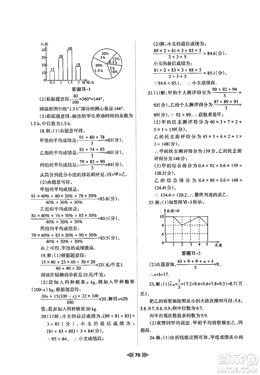 蘭州大學(xué)出版社2024年暑假作業(yè)八年級(jí)數(shù)學(xué)人教版答案