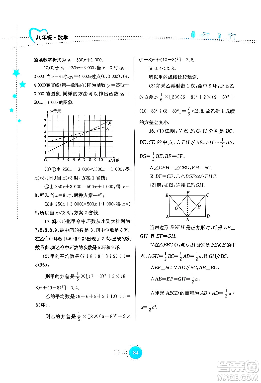 知識出版社2024年志鴻優(yōu)化系列叢書暑假作業(yè)八年級數(shù)學通用版答案