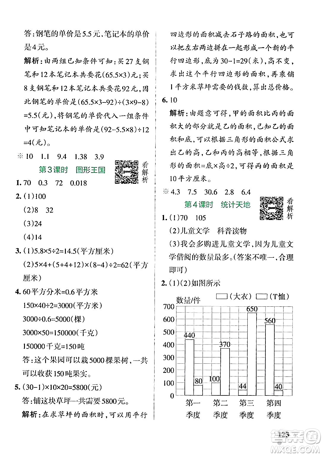 陜西師范大學(xué)出版總社有限公司2024年秋PASS小學(xué)學(xué)霸作業(yè)本五年級(jí)數(shù)學(xué)上冊(cè)蘇教版答案