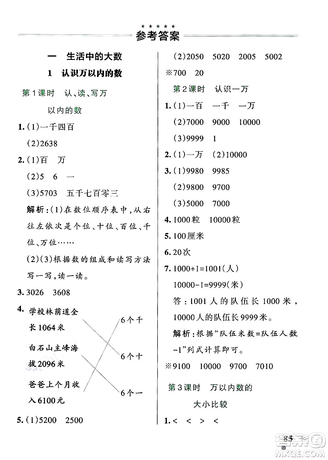 遼寧教育出版社2024年秋PASS小學(xué)學(xué)霸作業(yè)本三年級數(shù)學(xué)上冊冀教版河北專版答案