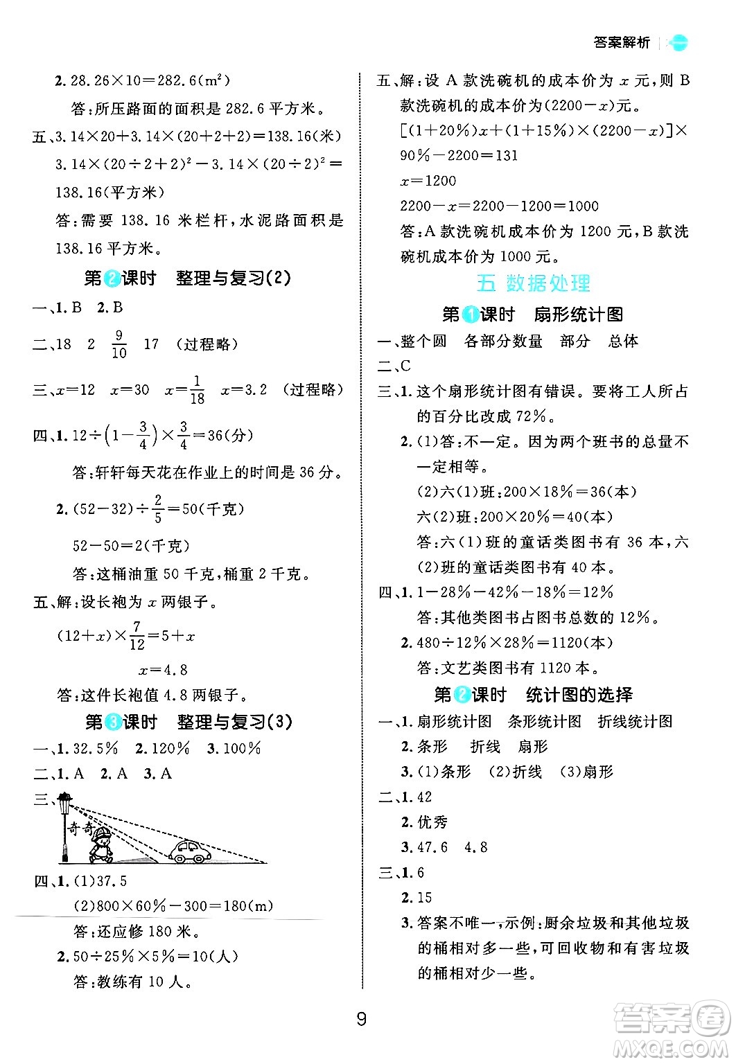 延邊大學(xué)出版社2024年秋細(xì)解巧練六年級數(shù)學(xué)上冊北師大版答案