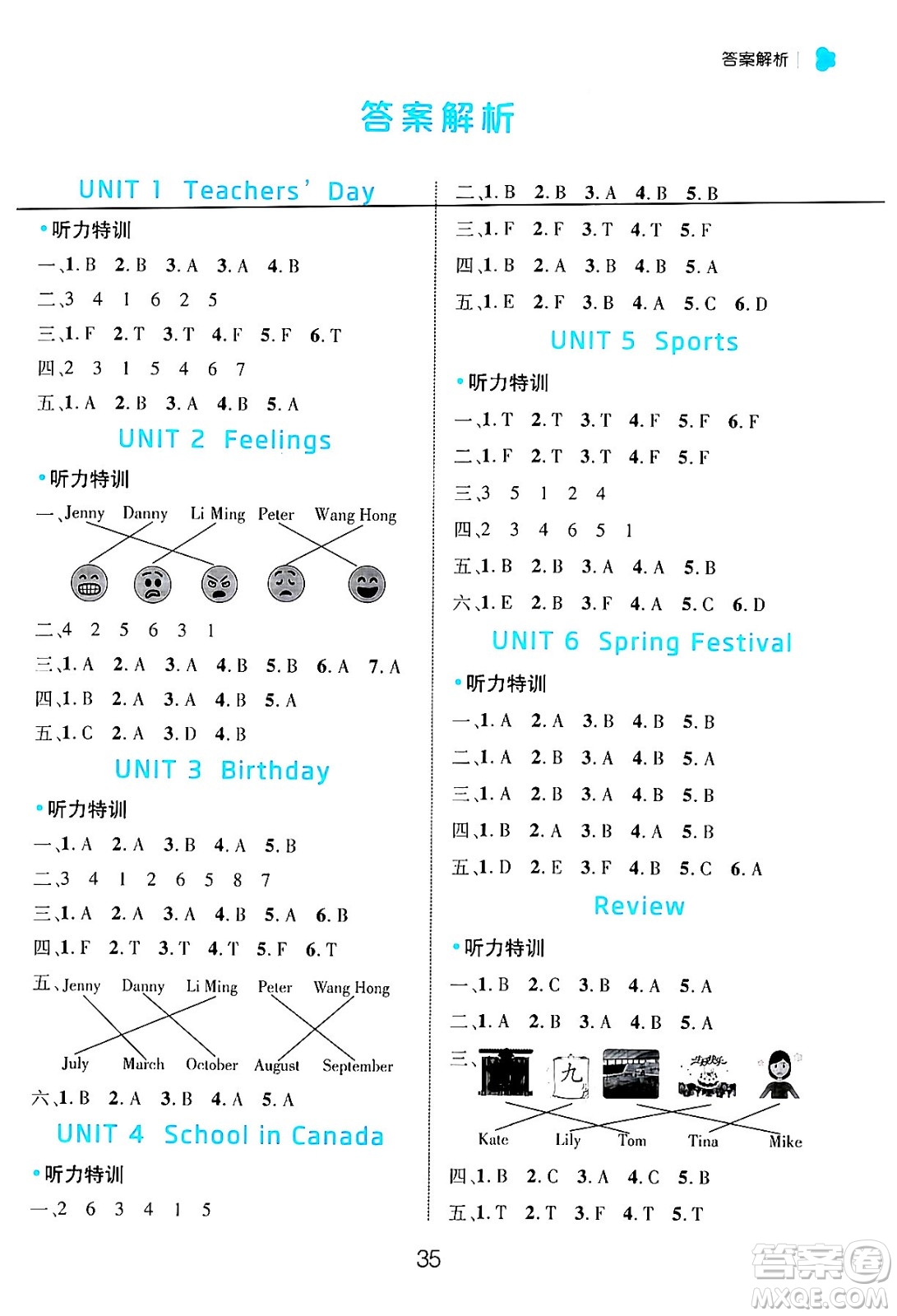 延邊大學(xué)出版社2024年秋細(xì)解巧練五年級(jí)英語(yǔ)上冊(cè)魯科版答案