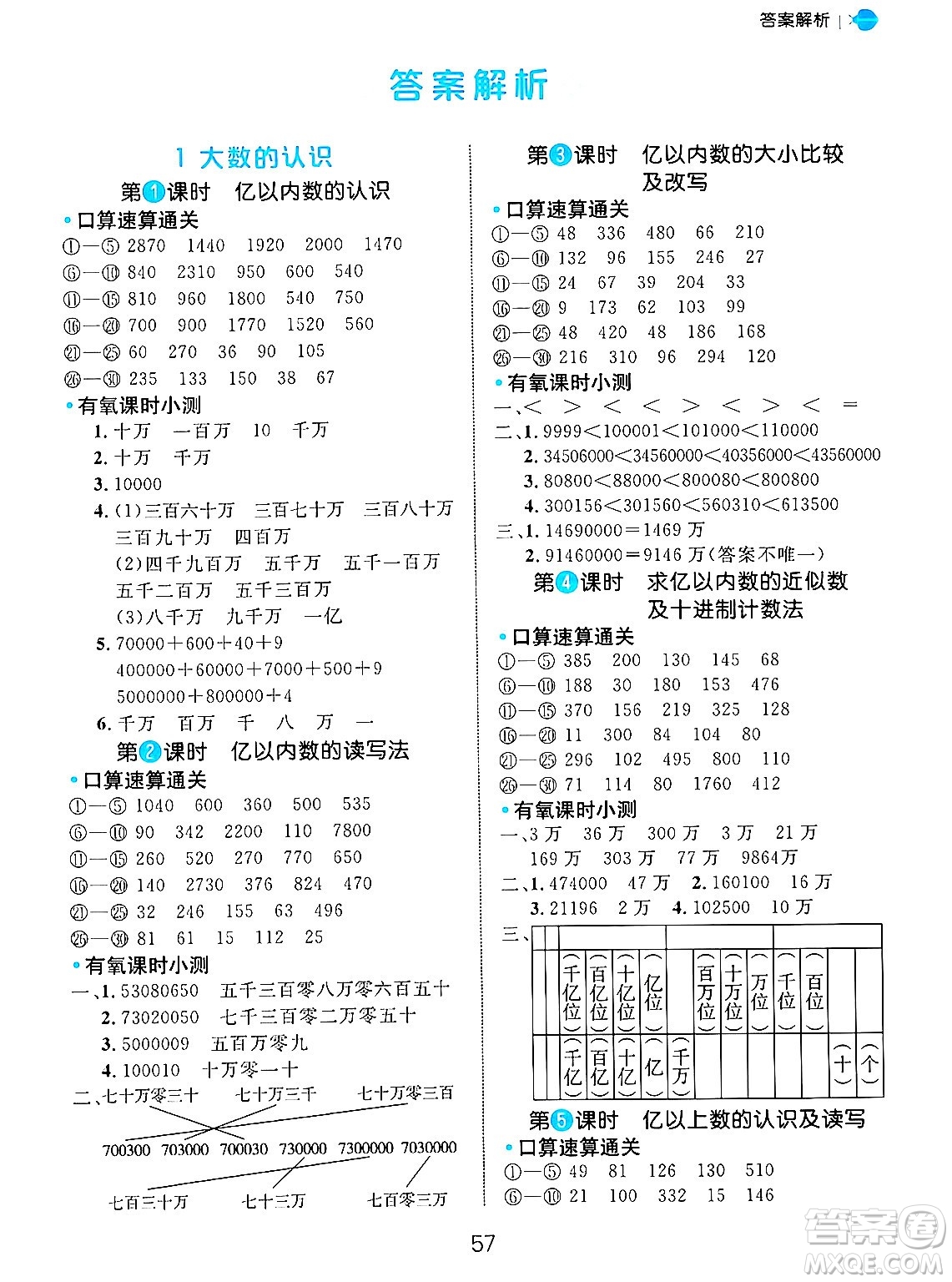 延邊大學(xué)出版社2024年秋細(xì)解巧練四年級(jí)數(shù)學(xué)上冊(cè)人教版答案