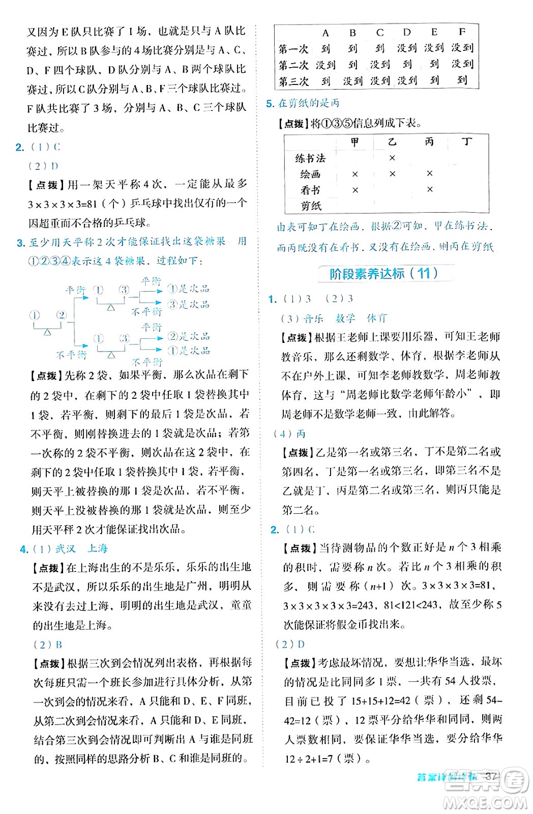 吉林教育出版社2024年秋綜合應(yīng)用創(chuàng)新題典中點六年級數(shù)學(xué)上冊冀教版答案