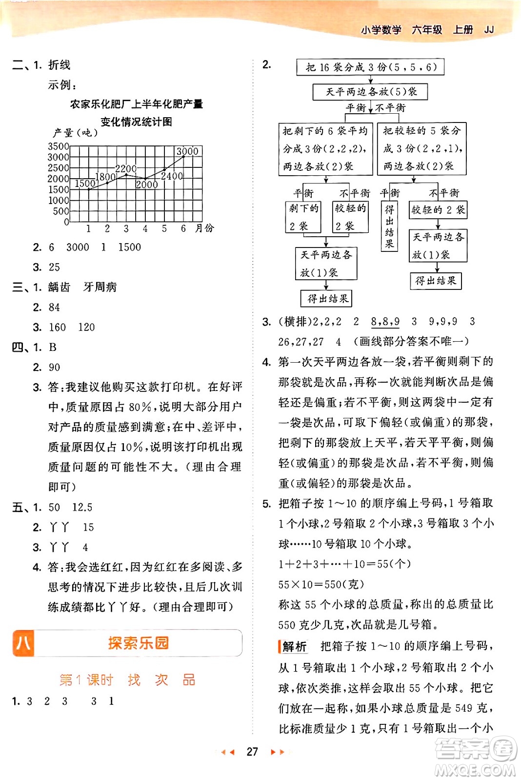 西安出版社2024年秋53天天練六年級數(shù)學上冊冀教版答案