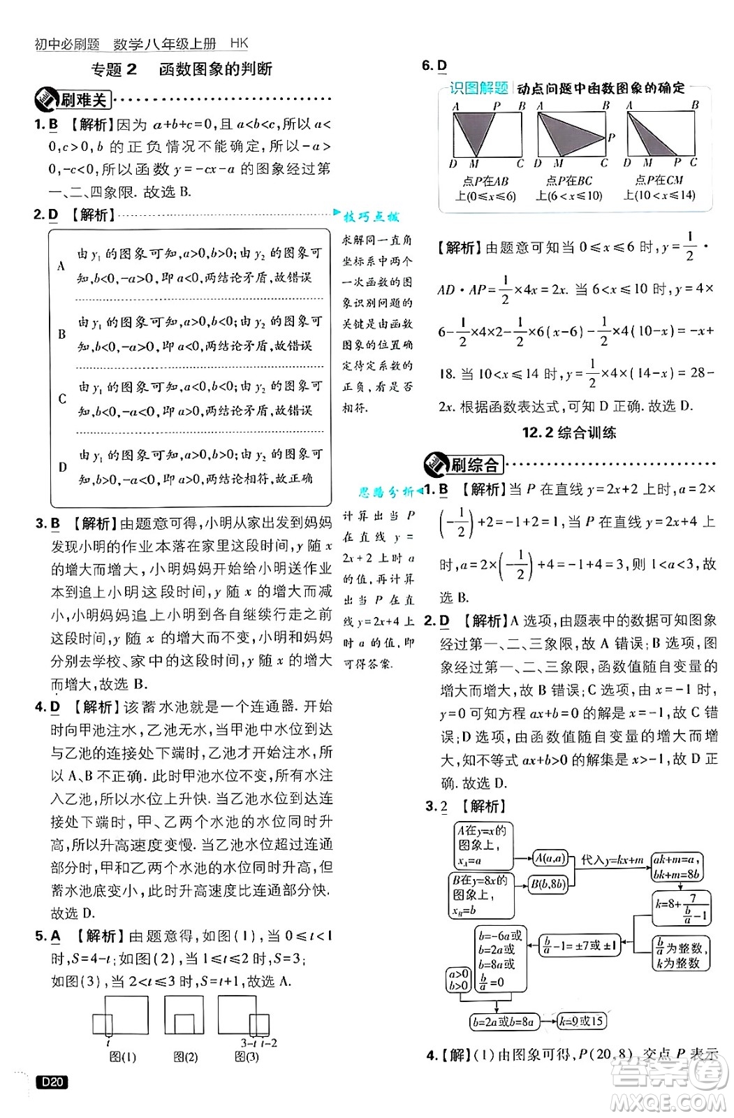 開明出版社2025屆初中必刷題拔尖提優(yōu)訓練八年級數(shù)學上冊滬科版答案