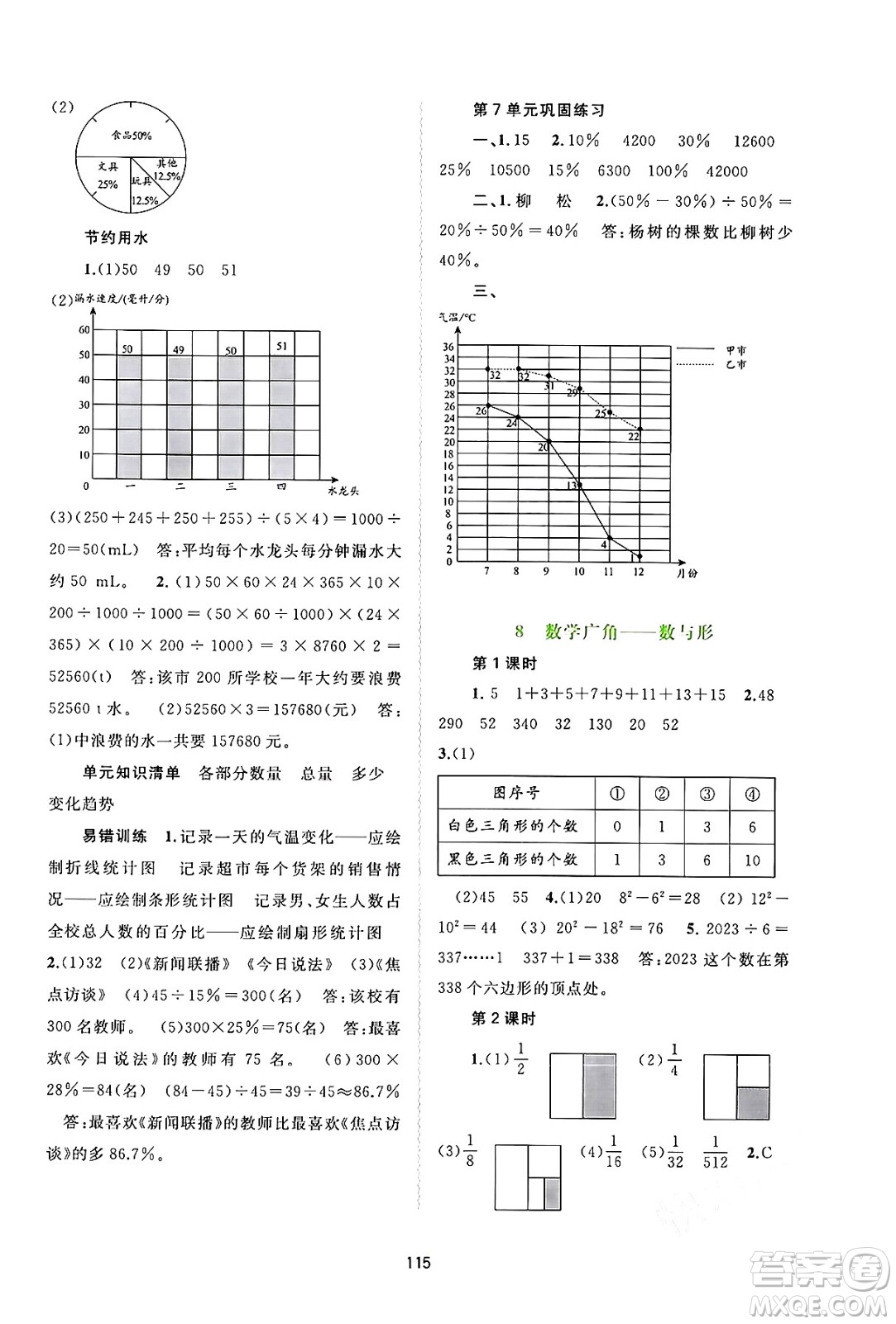 廣西教育出版社2024年秋新課程學(xué)習(xí)與測評同步學(xué)習(xí)六年級數(shù)學(xué)上冊人教版答案