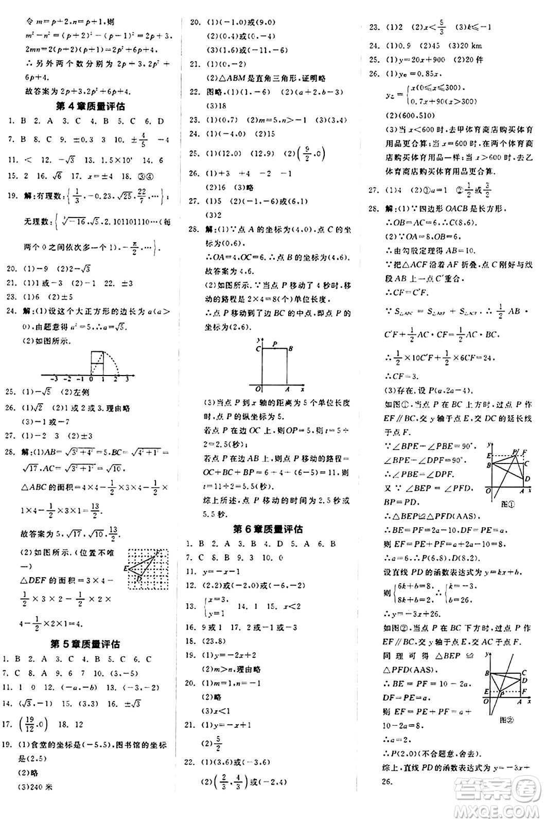 陽光出版社2024秋全品作業(yè)本八年級數學上冊蘇科版江蘇專版答案