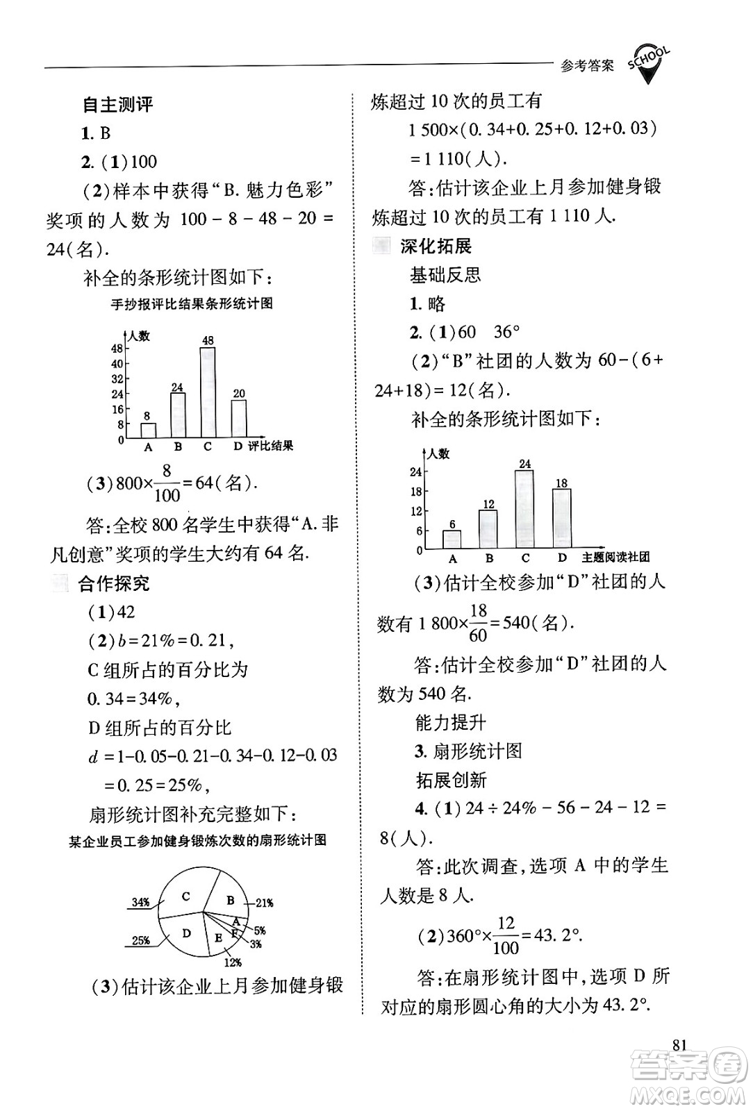 山西教育出版社2024年秋新課程問題解決導(dǎo)學(xué)方案八年級數(shù)學(xué)上冊華師版答案