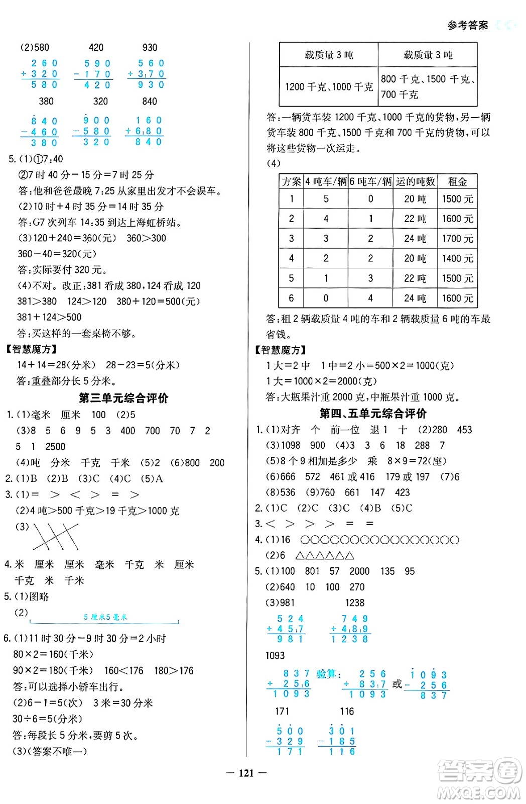 湖南教育出版社2024年秋學(xué)法大視野三年級(jí)數(shù)學(xué)上冊(cè)人教版答案