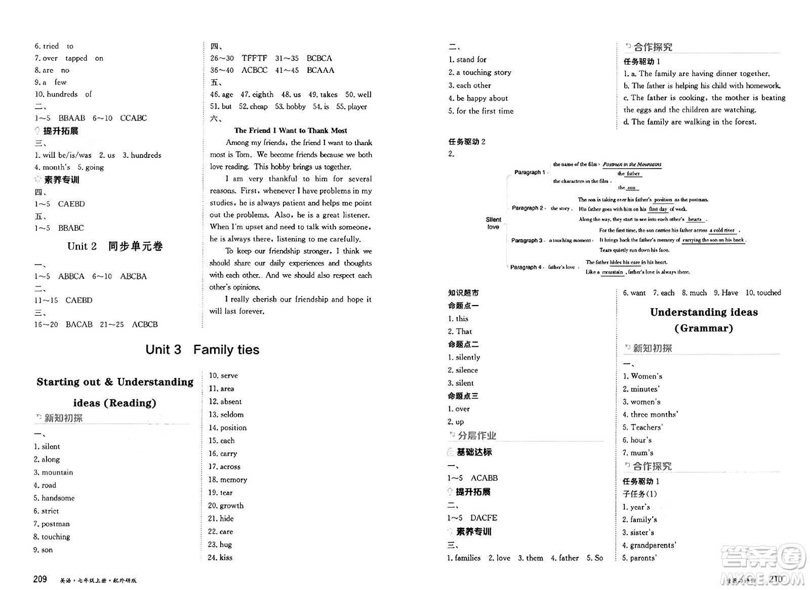 黑龍江教育出版社2024年秋資源與評(píng)價(jià)七年級(jí)英語(yǔ)上冊(cè)外研版黑龍江專版答案