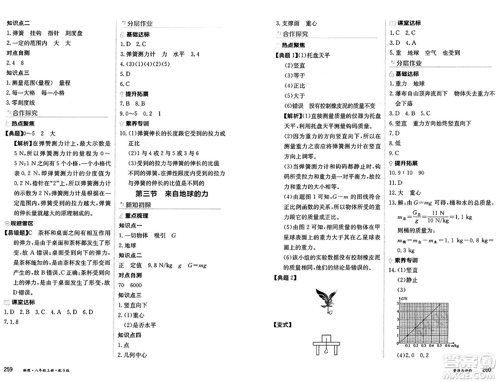 黑龍江教育出版社2024年秋資源與評(píng)價(jià)八年級(jí)物理上冊(cè)S版黑龍江專版答案